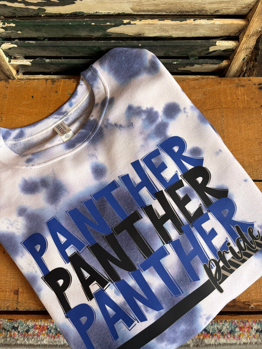 Panthers Pride Tie Dye Sweatshirt | Spirit Wear